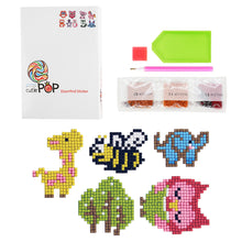 Load image into Gallery viewer, 5pcs-Animal-Diamond Painting Free Stickers