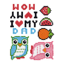 Load image into Gallery viewer, 6pcs-Owl-Diamond Painting Free Stickers