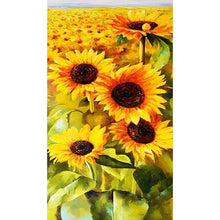 Load image into Gallery viewer, Sunflowers - Full Drill Diamond Painting - 45x85cm