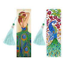 Load image into Gallery viewer, 2pcs Peacock-DIY Diamond Painting Bookmark