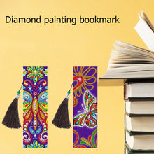 Load image into Gallery viewer, 2pcs Butterfly-DIY Diamond Painting Bookmark