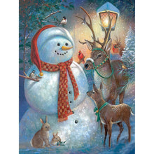 Load image into Gallery viewer, Snowman - Full Drill Diamond Painting