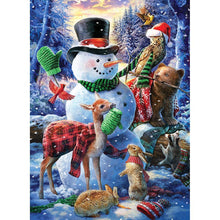 Load image into Gallery viewer, Snowman - Full Drill Diamond Painting