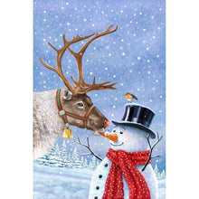 Load image into Gallery viewer, Snowman - Full Drill Diamond Painting