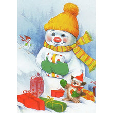 Load image into Gallery viewer, Snowman - Full Drill Diamond Painting