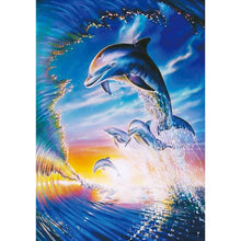 Load image into Gallery viewer, Dolphin - Full Drill Diamond Painting