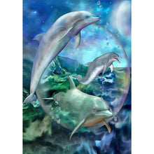 Load image into Gallery viewer, Dolphin - Full Drill Diamond Painting