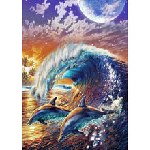 Load image into Gallery viewer, Dolphin - Full Drill Diamond Painting