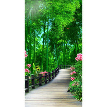 Load image into Gallery viewer, Green Forest - Full Drill Diamond Painting - 45x85cm