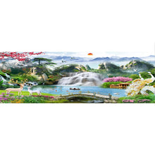 Load image into Gallery viewer, Waterfall Garden - Full Drill Diamond Painting - 100x40cm