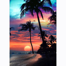 Load image into Gallery viewer, Sunset by Sea - Full Drill Diamond Painting