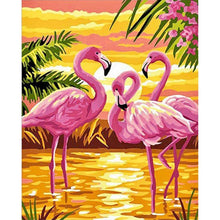 Load image into Gallery viewer, Three Pink Birds - Full Drill Diamond Painting