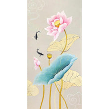 Load image into Gallery viewer, Fish Lotus - Full Drill Diamond Painting - 45x85cm