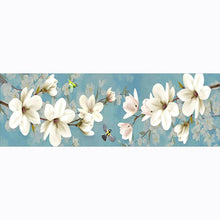 Load image into Gallery viewer, White Plum Blossom - Full Drill Diamond Painting - 80x30cm