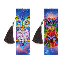 Load image into Gallery viewer, 2pcs Owl-DIY Diamond Painting Bookmark