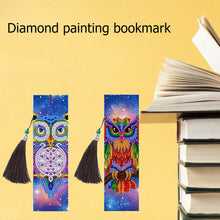 Load image into Gallery viewer, 2pcs Owl-DIY Diamond Painting Bookmark