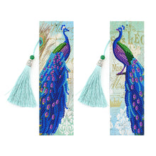 Load image into Gallery viewer, 2pcs Peacock-DIY Diamond Painting Bookmark