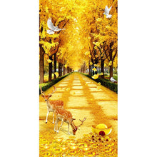 Load image into Gallery viewer, Deer Yellow Blvd - Full Drill Diamond Painting - 45x85cm