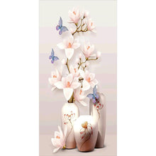 Load image into Gallery viewer, Vase Mangnolia - Full Drill Diamond Painting - 45x85cm