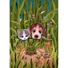 Load image into Gallery viewer, Dog and Cat - Full Drill Diamond Painting