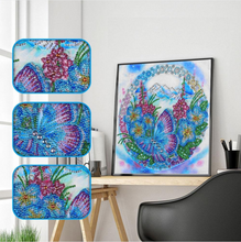 Load image into Gallery viewer, Crystal Rhinestone - Blue Butterfly 30x30CM