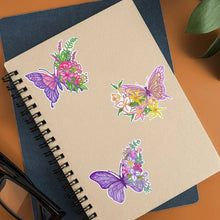 Load image into Gallery viewer, 4pcs Butterfly Diamond Painting Free Stickers