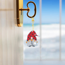 Load image into Gallery viewer, 5pcs DIY Diamond Painting Ladybug Gnomes Double-sided Keychains