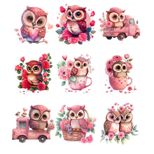Load image into Gallery viewer, Cartoon Flower Owl  - Full Drill Diamond Painting
