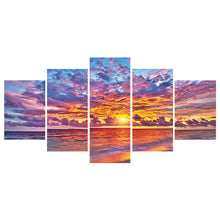 Load image into Gallery viewer, Lanscape 5 Pieces-Full Drill Diamond Painting-103x45cm