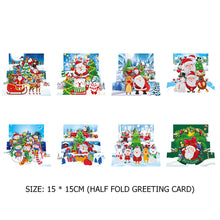 Load image into Gallery viewer, 8pcs/Set-Christmas-Diamond Greeting Cards