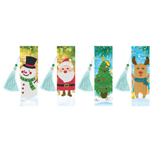 Load image into Gallery viewer, 4pcs Christmas-DIY Diamond Painting Bookmark