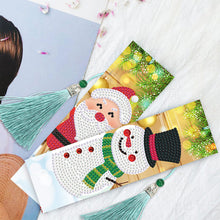 Load image into Gallery viewer, 4pcs Christmas-DIY Diamond Painting Bookmark