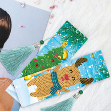 Load image into Gallery viewer, 4pcs Christmas-DIY Diamond Painting Bookmark