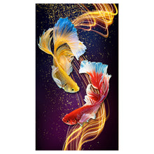 Load image into Gallery viewer, Koi Carp-11CT Stamped 3 Strands Cross Stitch-78x150cm