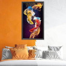 Load image into Gallery viewer, Koi Carp-11CT Stamped 3 Strands Cross Stitch-78x150cm