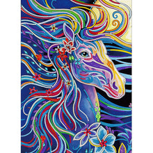 Load image into Gallery viewer, Horse-Partial Special Luminous Diamond Painting-30x40cm