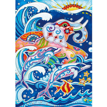 Load image into Gallery viewer, Elephant-Partial Special Luminous Diamond Painting-30x40cm