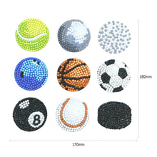 Load image into Gallery viewer, 9pcs-Ball-Diamond Painting Free Stickers