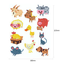 Load image into Gallery viewer, 11pcs-Animal-Diamond Painting Free Stickers