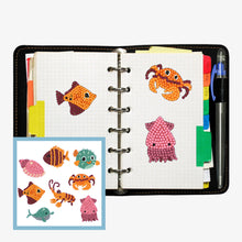 Load image into Gallery viewer, 8pcs-Fish-Diamond Painting Free Stickers