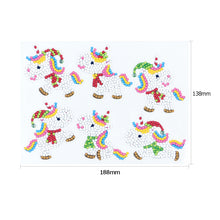 Load image into Gallery viewer, 6pcs-Unicorn-Diamond Painting Free Stickers