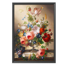 Load image into Gallery viewer, Wine Glass Rose-11CT Stamped 3 Strands Cross Stitch-52x63cm