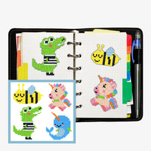 Load image into Gallery viewer, 4pcs-Animal-Diamond Painting Free Stickers