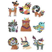 Load image into Gallery viewer, 9pcs-Animal-Diamond Painting Free Stickers
