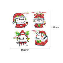 Load image into Gallery viewer, 4pcs-Rabbit-Diamond Painting Free Stickers