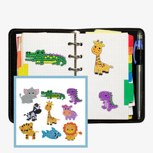 Load image into Gallery viewer, 9pcs-Animal-Diamond Painting Free Stickers