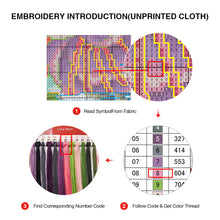 Load image into Gallery viewer, Afternoon Tea-11CT Stamped 3 Strands Cross Stitch-53x72cm