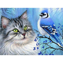 Load image into Gallery viewer, Cats And Birds-Full Drill Diamond Painting