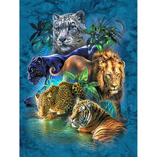 Load image into Gallery viewer, Lion And Tiger-Full Drill Diamond Painting