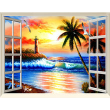 Load image into Gallery viewer, Window Of The Sea View-Full Drill Diamond Painting